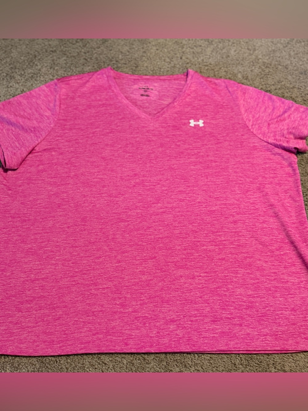 Ladies Pink Under Armour T-Shirt Size 1X